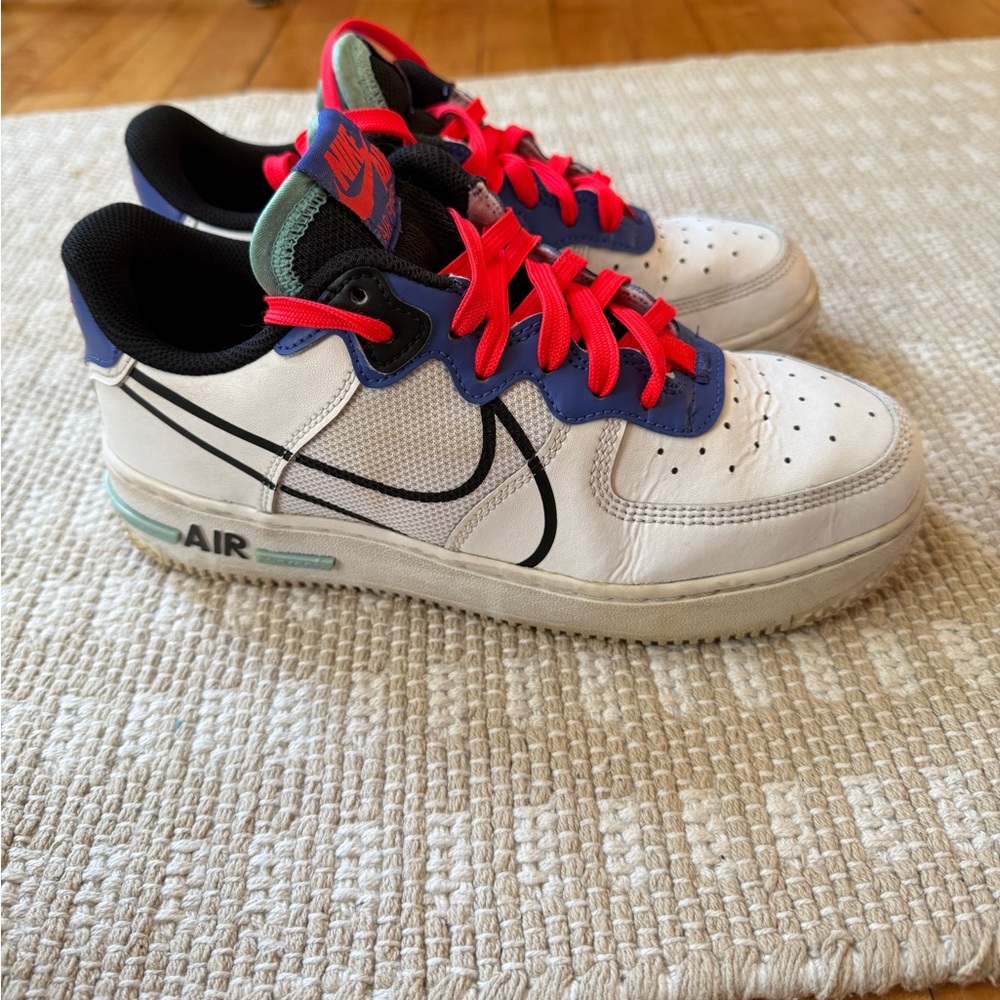 Nike Sneakers with Red and Blue Highlights